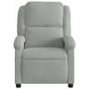 vidaXL Massage Recliner Chair Light Grey Velvet