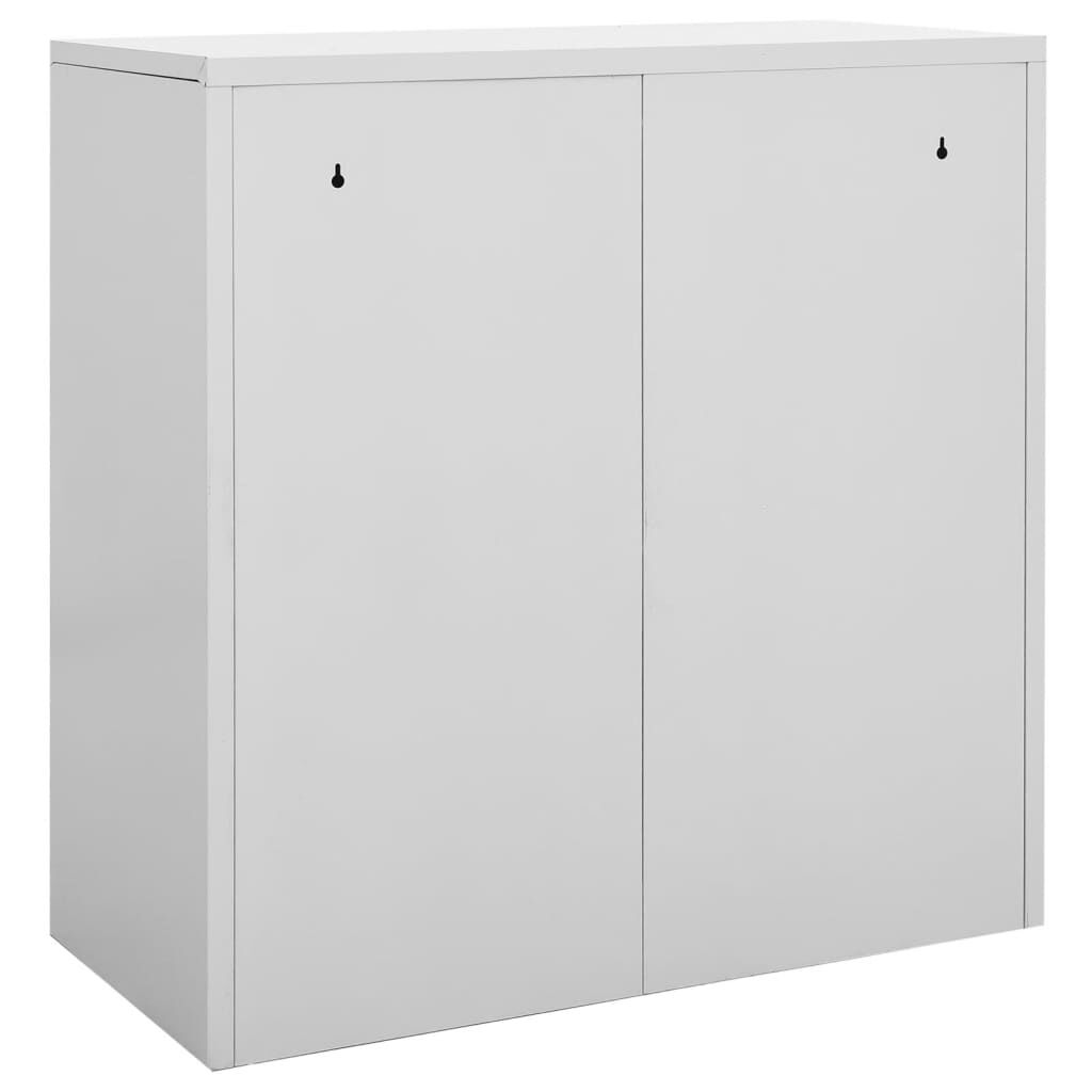 vidaXL Locker Cabinet Light Grey 90x45x92.5 cm Steel