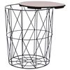 vidaXL Coffee Table Black ? 47 cm