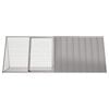 vidaXL Rabbit Cage Grey 201.5x80.5x71 cm Galvanised Steel