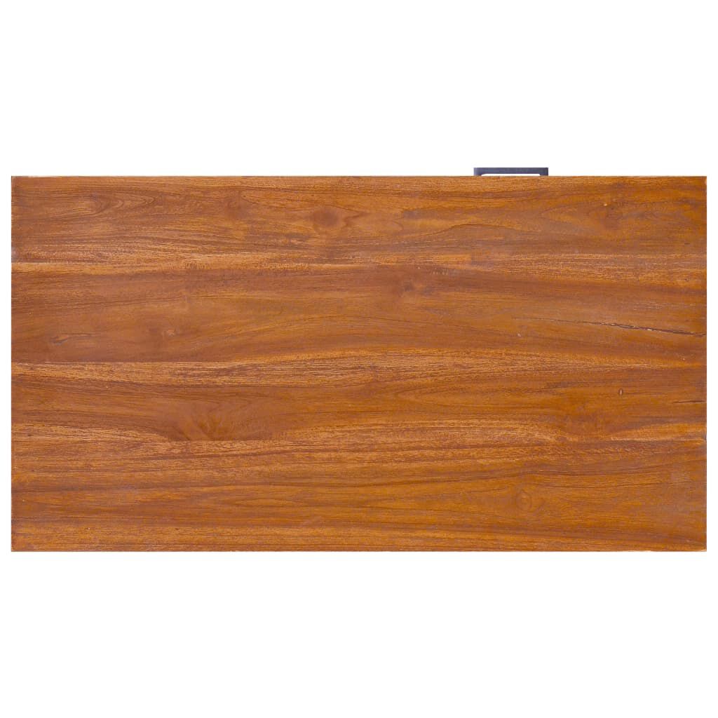 vidaXL TV Cabinet 90x50x37 cm Solid Teak Wood