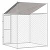 vidaXL Dog Cage Silver 200 x 200 x 258 cm Steel and PE