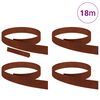 vidaXL Lawn Edging 4 pcs Rusty 450 x 0.05 x 10 cm Weathering Steel