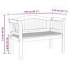 vidaXL Garden Bench Brown 120 x 53.5 x 85 cm Solid teak wood