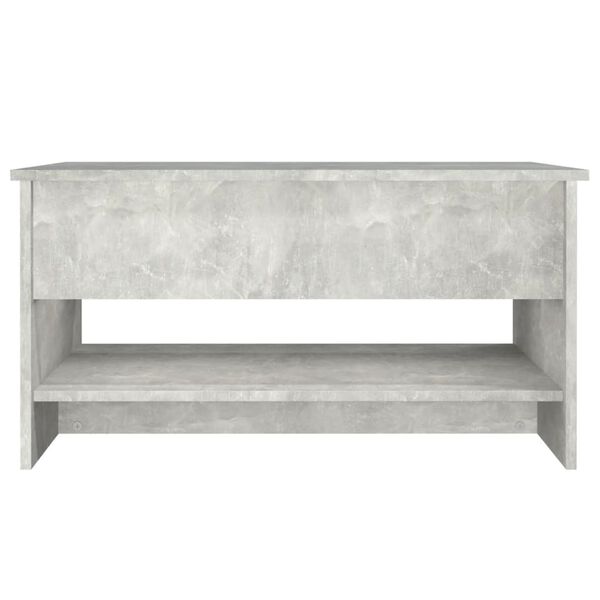 vidaXL Coffee Table Concrete Grey 80x50x40 cm Engineered Wood