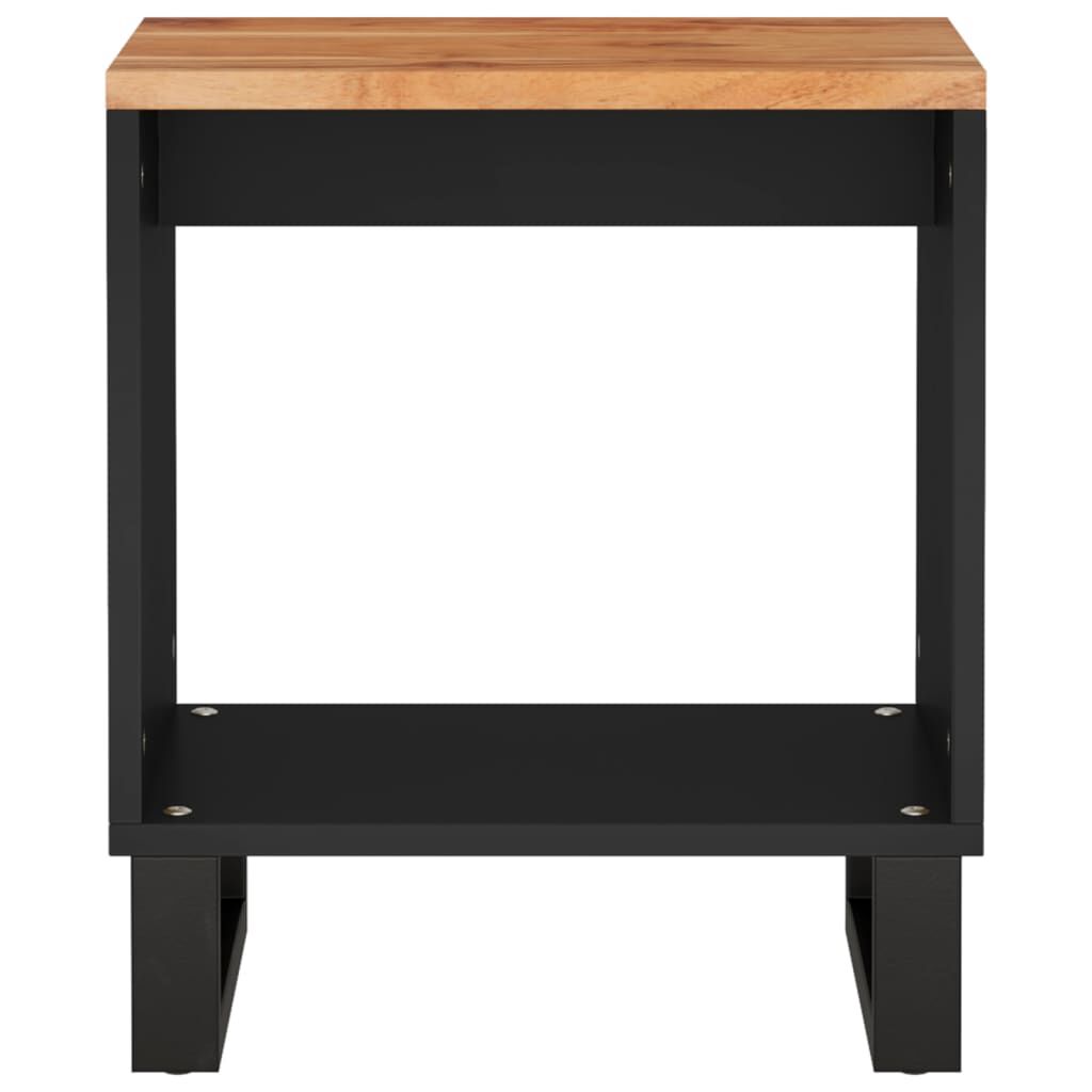 vidaXL Coffee Table 40x31x46 cm Solid Wood Acacia&Engineered Wood