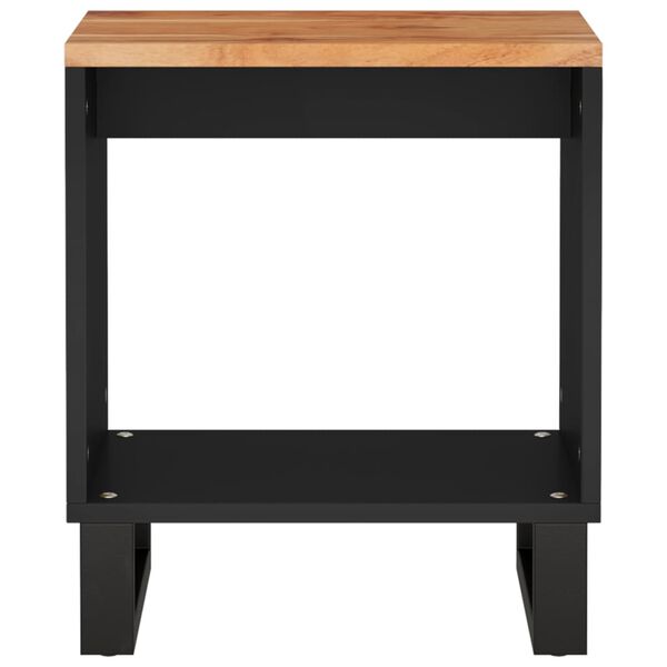 vidaXL Coffee Table 40x31x46 cm Solid Wood Acacia&Engineered Wood