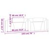 vidaXL Headboard Cushion "Viana" Black 193 cm Faux Leather