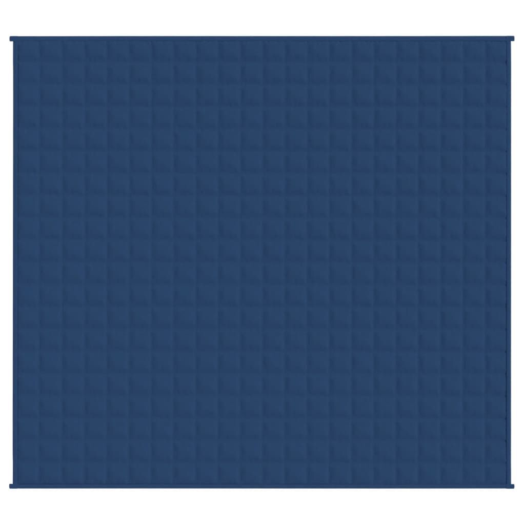 vidaXL Weighted Blanket Blue 220x230 cm King 11 kg Fabric