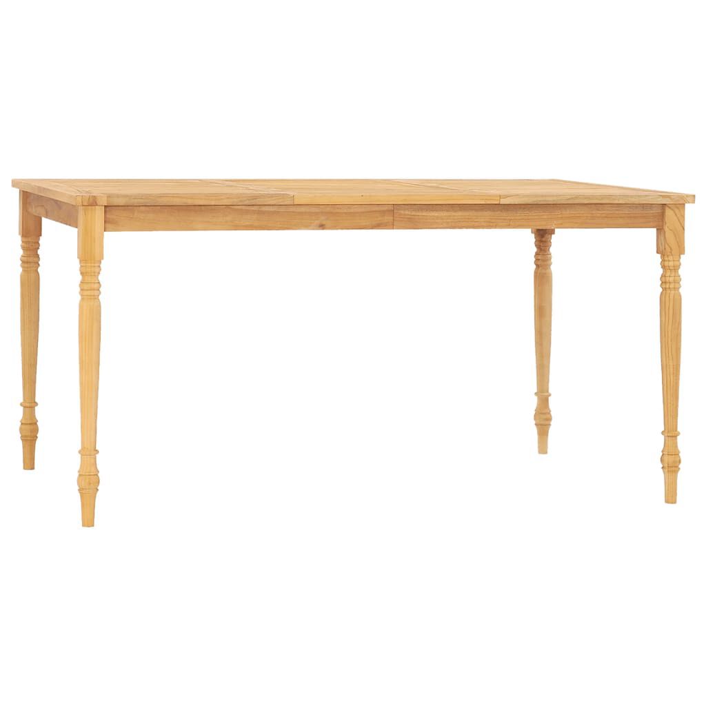 vidaXL 5 Piece Garden Dining Set Solid Teak Wood