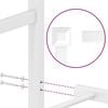 vidaXL Metal Bed Frame without Mattress with Footboard White 193x203cm