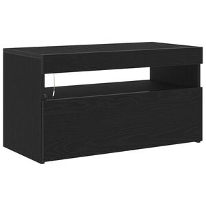 vidaXL TV Cabinet Black 75 x 35 x 40 cm Engineered wood