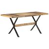 vidaXL Dining Table 160x80x76 cm Rough Mango Wood