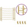 vidaXL Wine Rack for 36 Bottles Gold Metal
