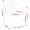 vidaXL 5 Piece Garden Dining Set Solid Wood Teak