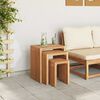 vidaXL Nest of SideTables Stackable 3 pcs Brown 33 x 44.5 x 51 cm