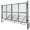 vidaXL Garden Mesh Gate Fence Door Wall Grille 306x200 cm