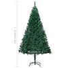 vidaXL Artificial Pre-lit Christmas Tree with Thick Branches Green 150 cm