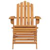vidaXL Garden Adirondack Chair with Footrest Solid Acacia Wood