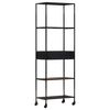 vidaXL Book Cabinet 60x35x180 cm Rough Mango Wood & Iron