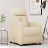 vidaXL Recliner Chair Cream Fabric