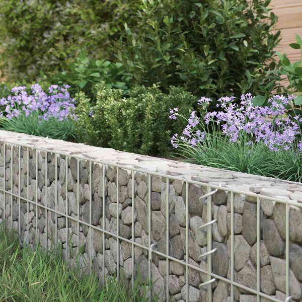 vidaXL Gabion Raised Bed Galvanised Steel 100x100x20 cm