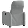 vidaXL Massage Recliner Chair Light Grey Fabric