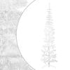 vidaXL Slim Artificial Half Christmas Tree with Stand White 240 cm