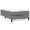 vidaXL Box Spring Bed Frame Dark Grey Twin XL Fabric (US Only)