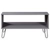 vidaXL Coffee Table New York Grey Solid Pine Wood