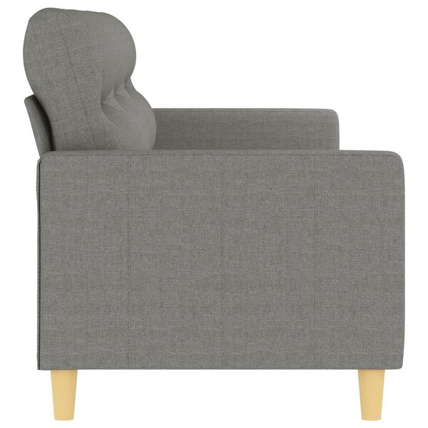 vidaXL 3-Seater Sofa Dark Grey 210 cm Fabric