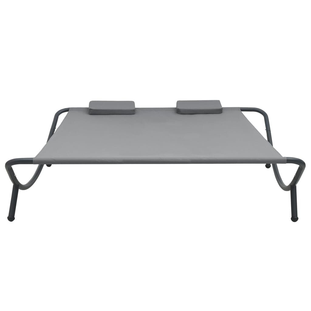 vidaXL Outdoor Lounge Bed Fabric Anthracite