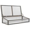 vidaXL Raised Bed with Greenhouse 110x54x120 cm Solid Fir Wood