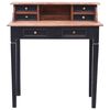 vidaXL Writing Desk with Drawers 90x50x101 cm Solid Mahogany Wood