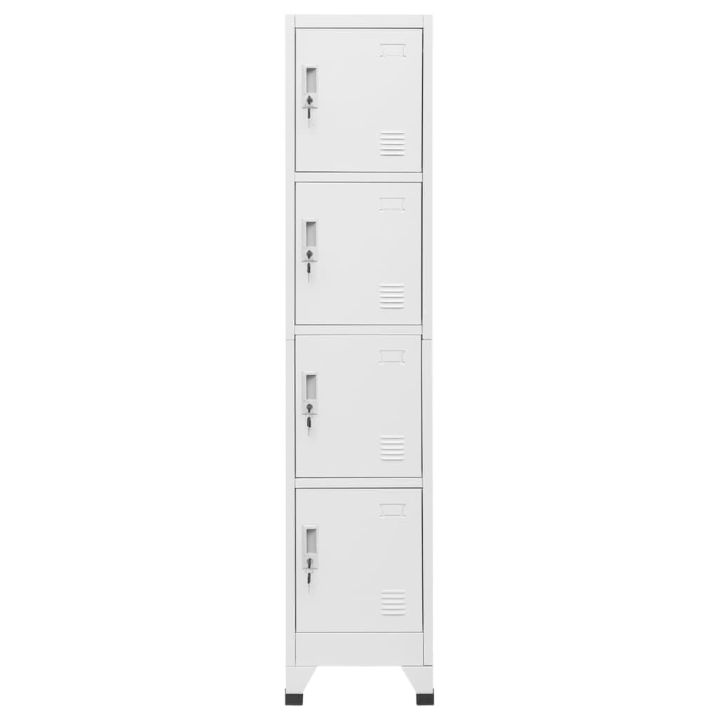 vidaXL Locker Cabinet with 4 Compartments 38x45x180 cm