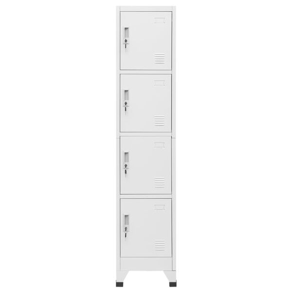 vidaXL Locker Cabinet with 4 Compartments 38x45x180 cm