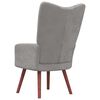 vidaXL Relaxing Chair Light Grey Velvet