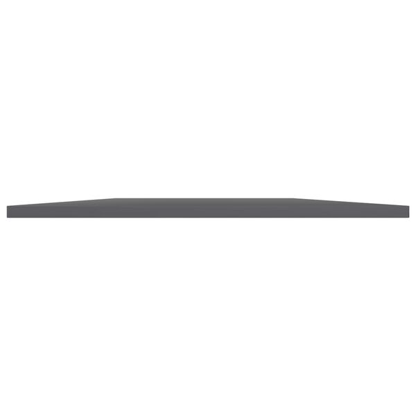 vidaXL Bookshelf Boards 8 pcs High Gloss Grey 80x50x1.5 cm Engineered Wood