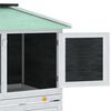 vidaXL Animal Rabbit Cage Double Floor Wood