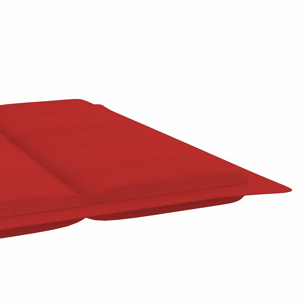 vidaXL Garden Sun Lounger with Cushion Solid Acacia Wood