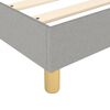 vidaXL Bed Frame without Mattress Light Grey Queen Fabric (US Only)