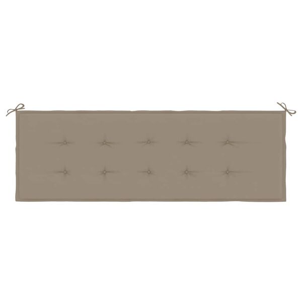vidaXL Garden Bench Cushion Taupe 150x50x4 cm Oxford Fabric