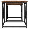 vidaXL Nesting Coffee Tables 2 pcs Smoked Oak Engineered Wood