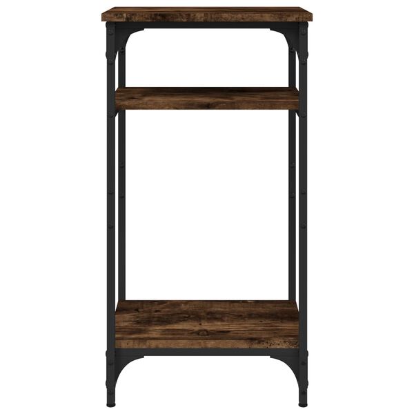 vidaXL Side Table Smoked Oak 40x30x75 cm Engineered Wood