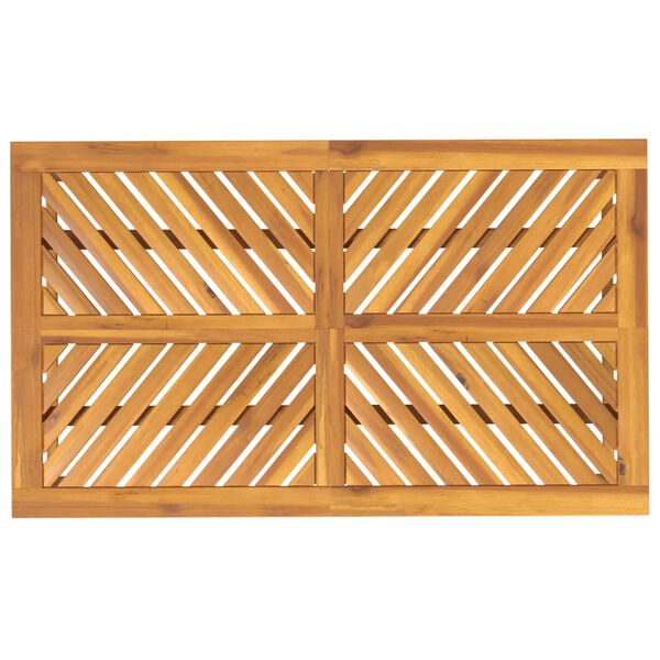 vidaXL Garden Dining Table 150x90x74 cm Solid Wood Acacia