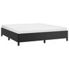 vidaXL Bed Frame without Mattress Black 193x203 cm King Faux Leather