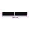 vidaXL Retractable Side Awning Black 200x1200 cm