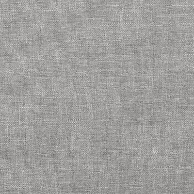 vidaXL Box Spring Bed Frame Light Grey 100x203 cm Twin XL Fabric