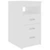 vidaXL Drawer Cabinet White 40x50x76 cm Engineered Wood