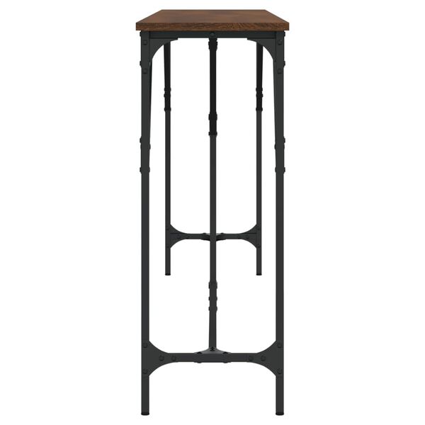 vidaXL Console Table Brown Oak 200x29x75 cm Engineered Wood